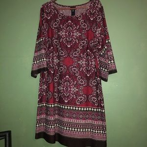 Enfocas Women 3/4 Sleeve Dress